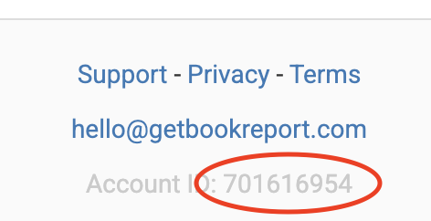 Account ID screenshot