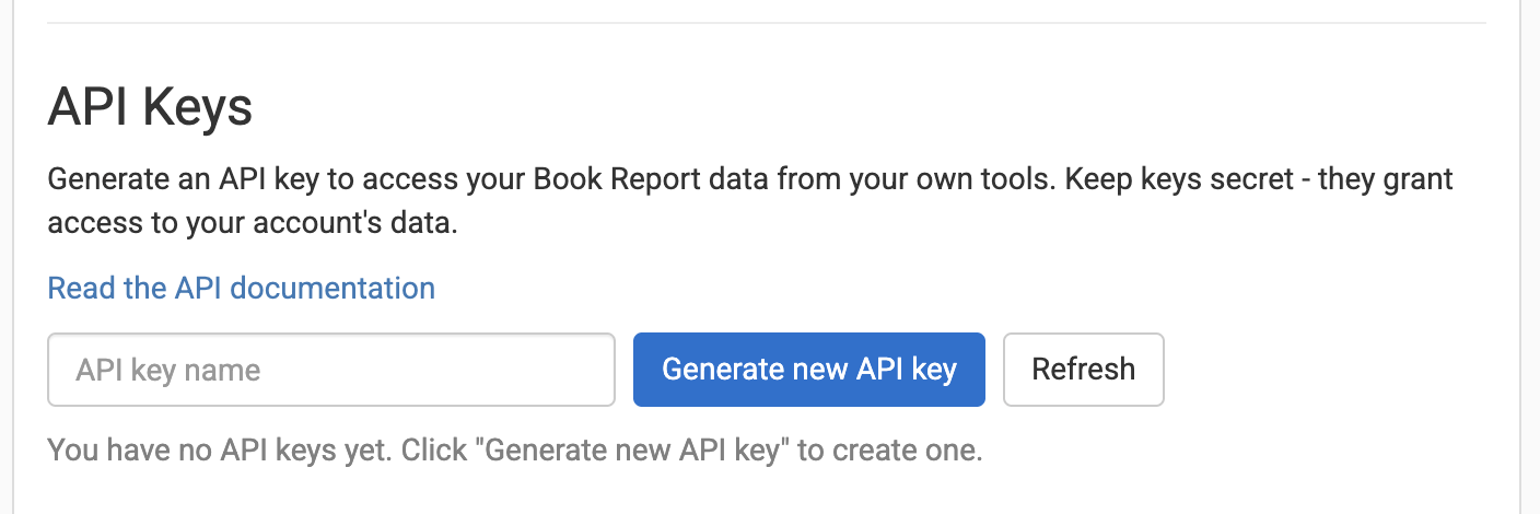 api key