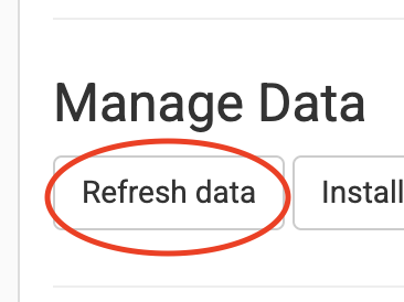 “Refresh Data” button